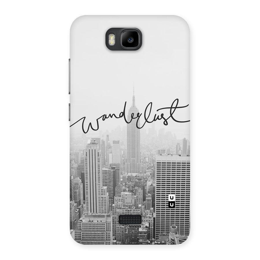 City Wanderlust Monochrome Back Case for Honor Bee