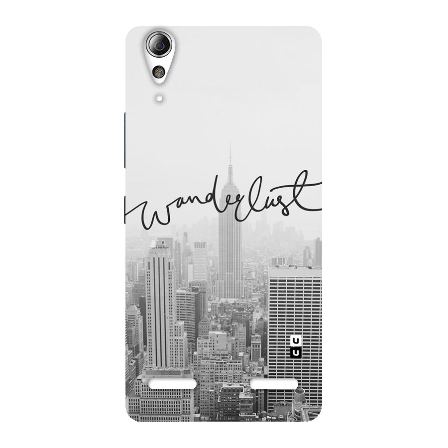 City Wanderlust Monochrome Back Case for Lenovo A6000 Plus