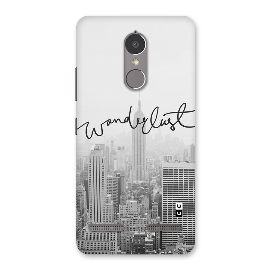 City Wanderlust Monochrome Back Case for Lenovo K6