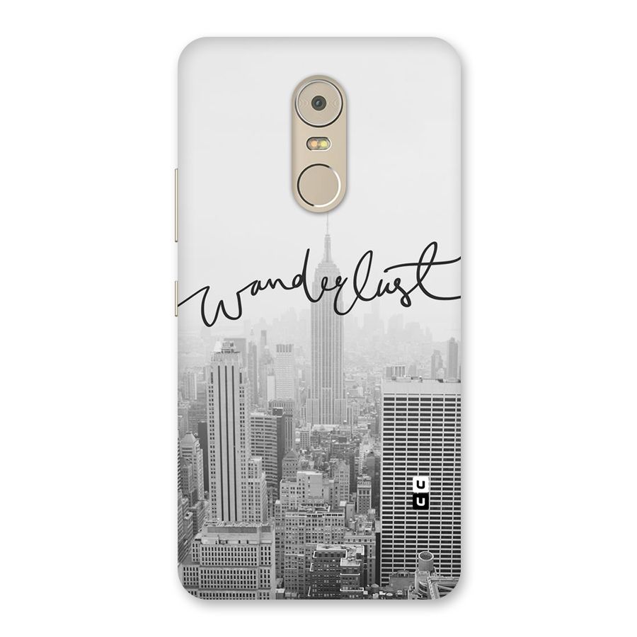 City Wanderlust Monochrome Back Case for Lenovo K6 Note