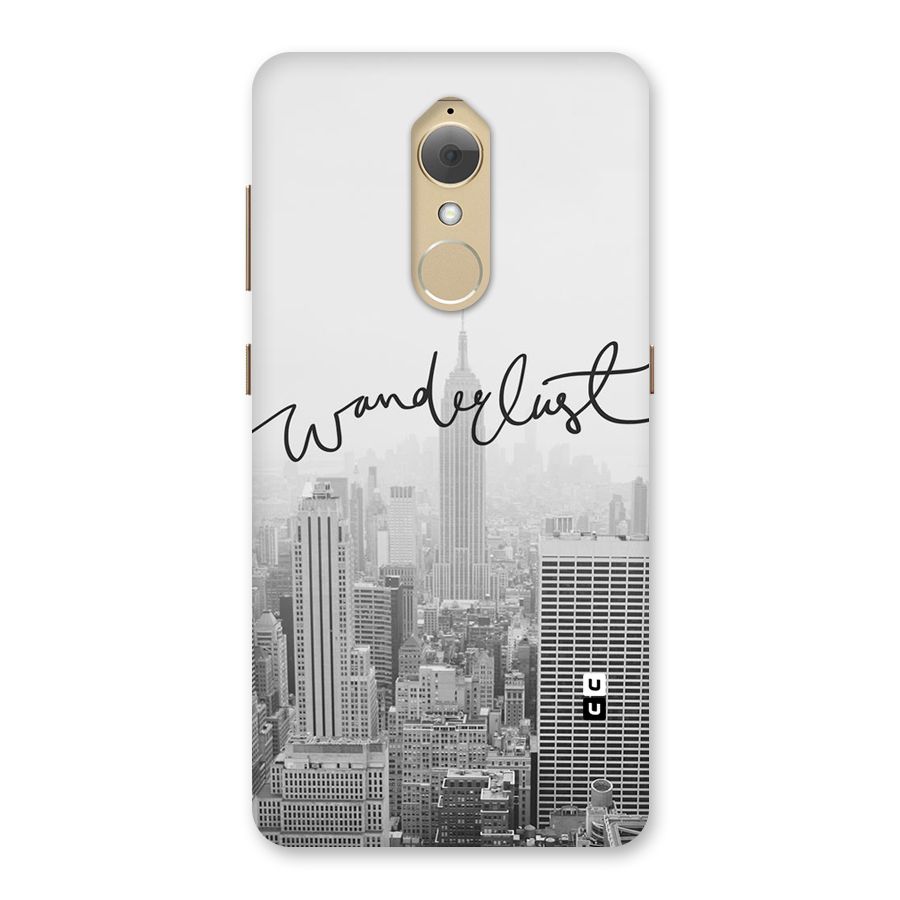City Wanderlust Monochrome Back Case for Lenovo K8