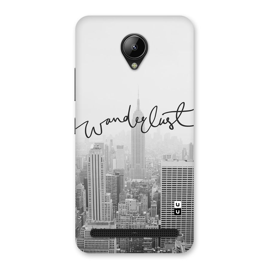 City Wanderlust Monochrome Back Case for Lenovo C2
