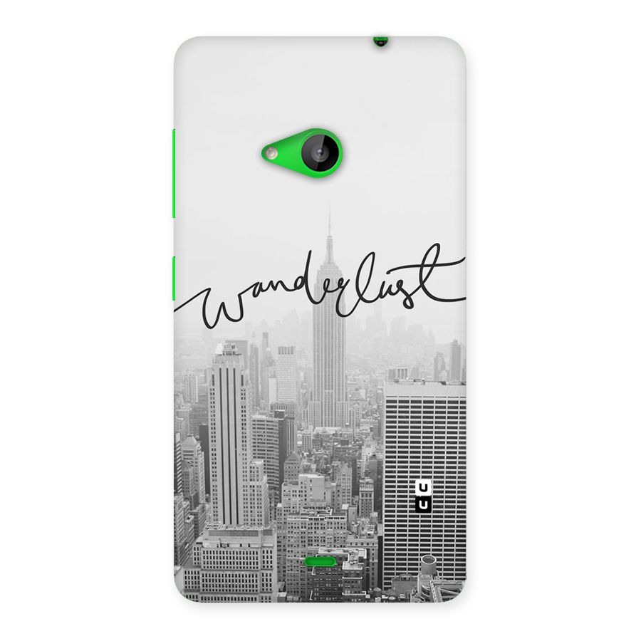 City Wanderlust Monochrome Back Case for Lumia 535