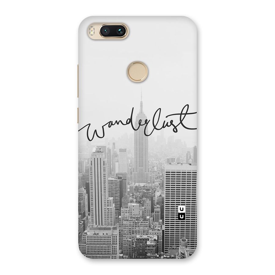 City Wanderlust Monochrome Back Case for Mi A1