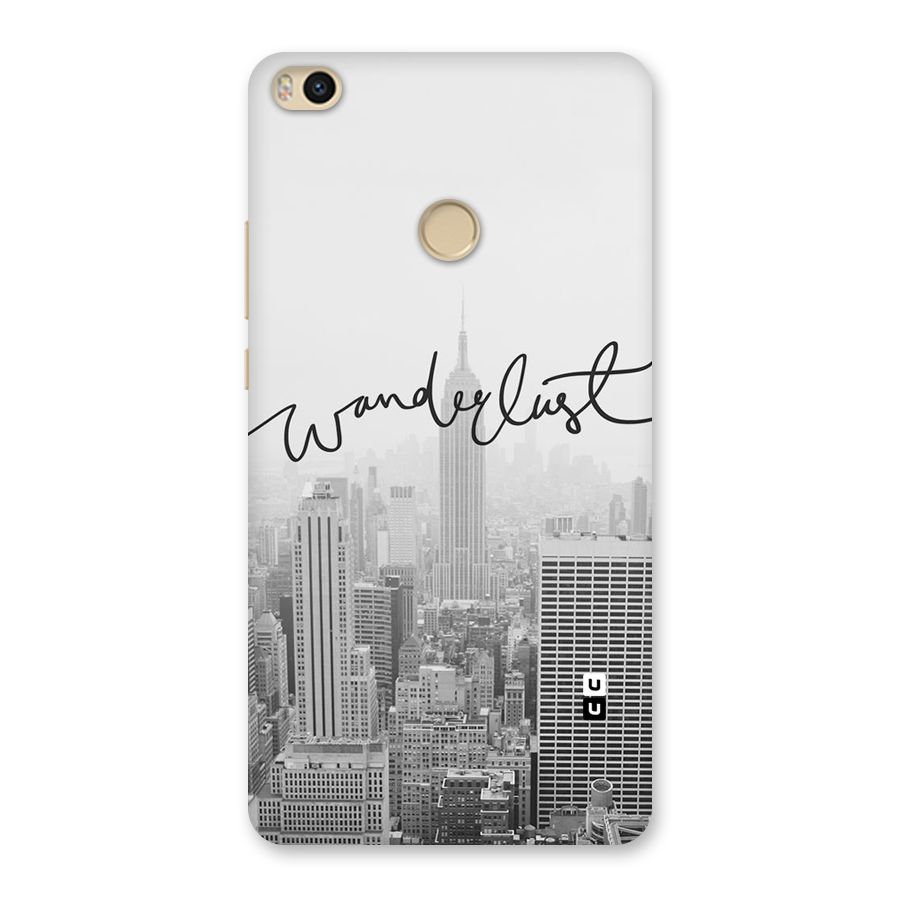 City Wanderlust Monochrome Back Case for Mi Max 2