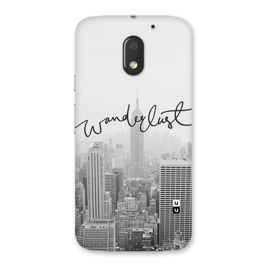 City Wanderlust Monochrome Back Case for Moto E3 Power