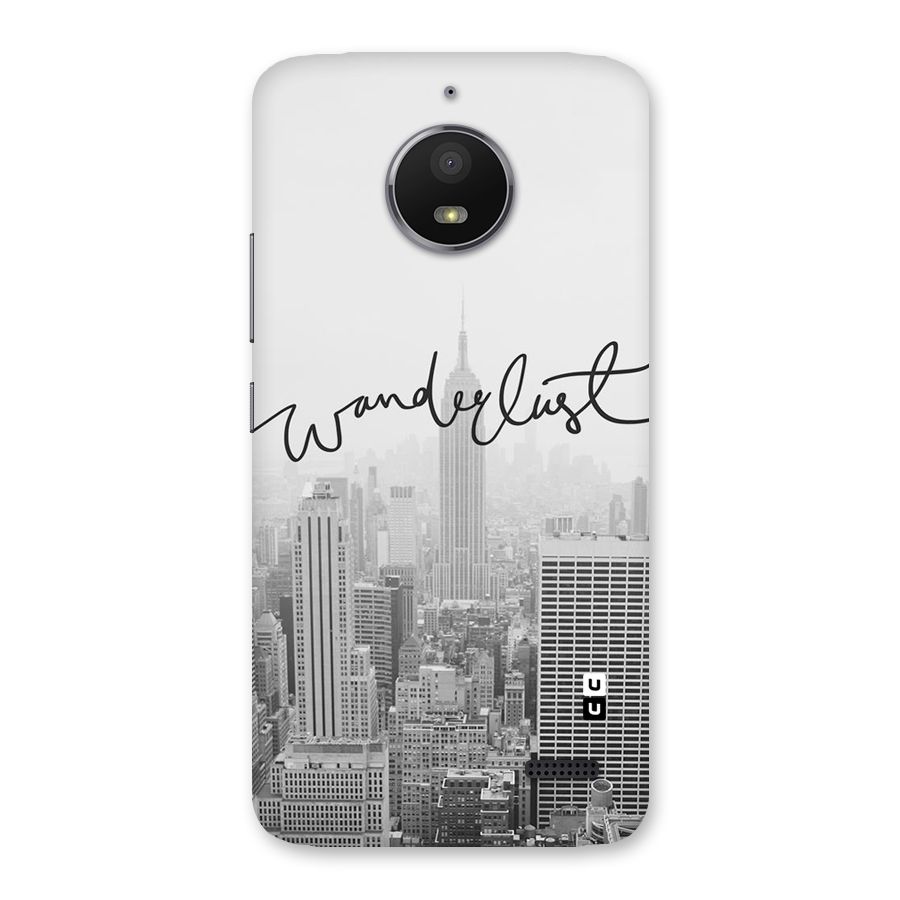 City Wanderlust Monochrome Back Case for Moto E4