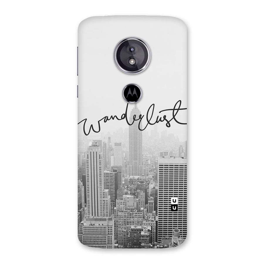 City Wanderlust Monochrome Back Case for Moto E5