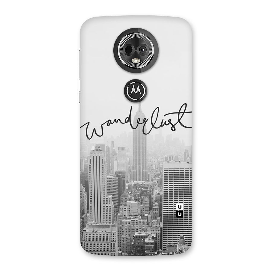 City Wanderlust Monochrome Back Case for Moto E5 Plus