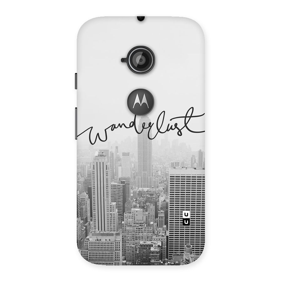 City Wanderlust Monochrome Back Case for Moto E 2nd Gen