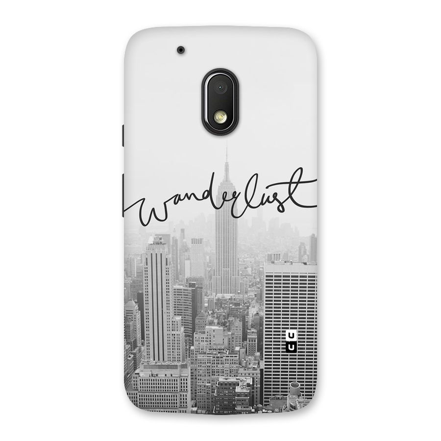 City Wanderlust Monochrome Back Case for Moto G4 Play
