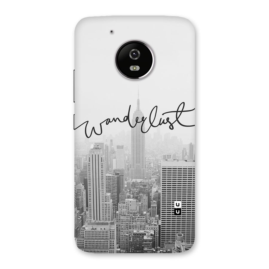 City Wanderlust Monochrome Back Case for Moto G5