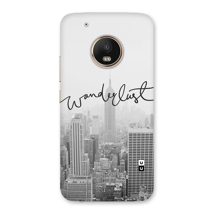 City Wanderlust Monochrome Back Case for Moto G5 Plus