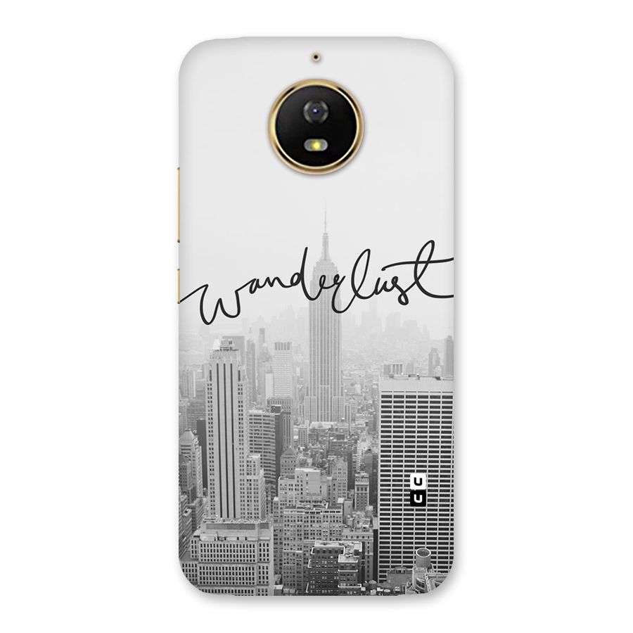 City Wanderlust Monochrome Back Case for Moto G5s