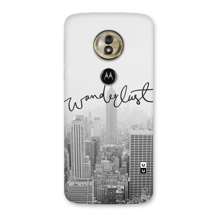 City Wanderlust Monochrome Back Case for Moto G6 Play