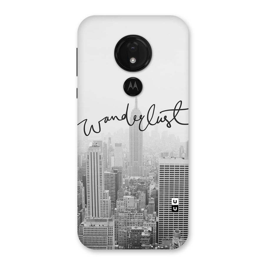 City Wanderlust Monochrome Back Case for Moto G7 Power