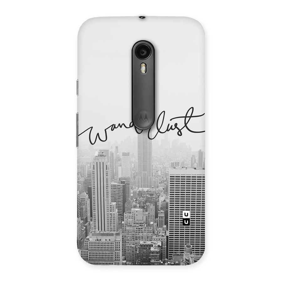 City Wanderlust Monochrome Back Case for Moto G Turbo