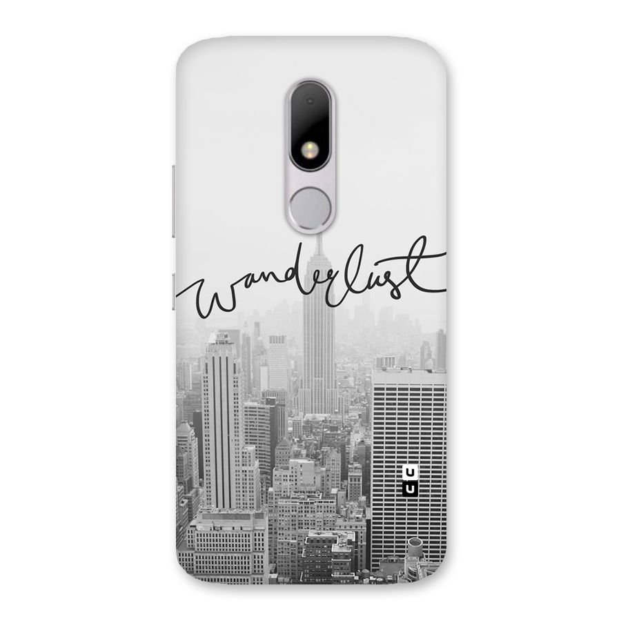 City Wanderlust Monochrome Back Case for Moto M