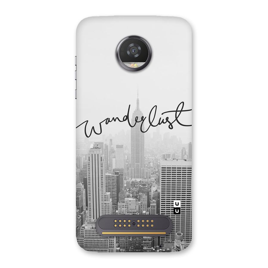 City Wanderlust Monochrome Back Case for Moto Z2 Play