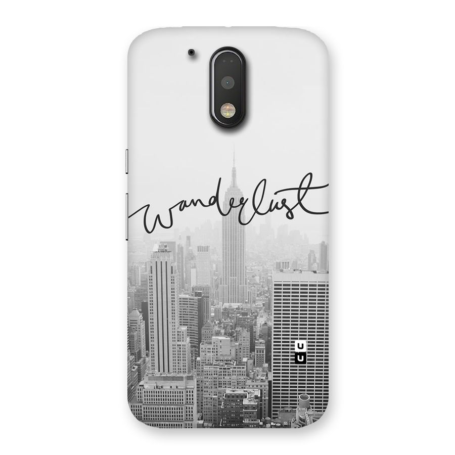 City Wanderlust Monochrome Back Case for Motorola Moto G4 Plus