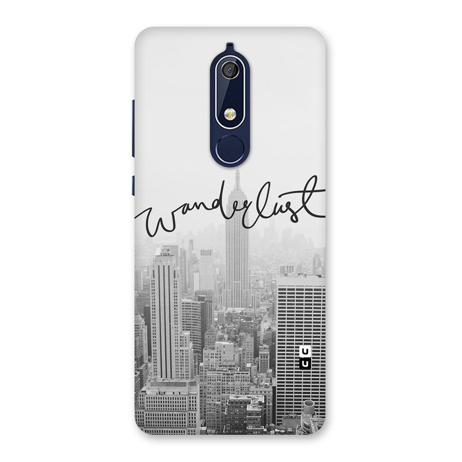 City Wanderlust Monochrome Back Case for Nokia 5.1