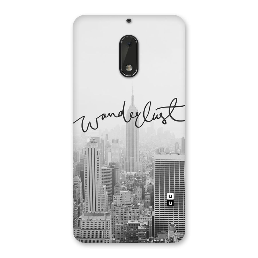 City Wanderlust Monochrome Back Case for Nokia 6