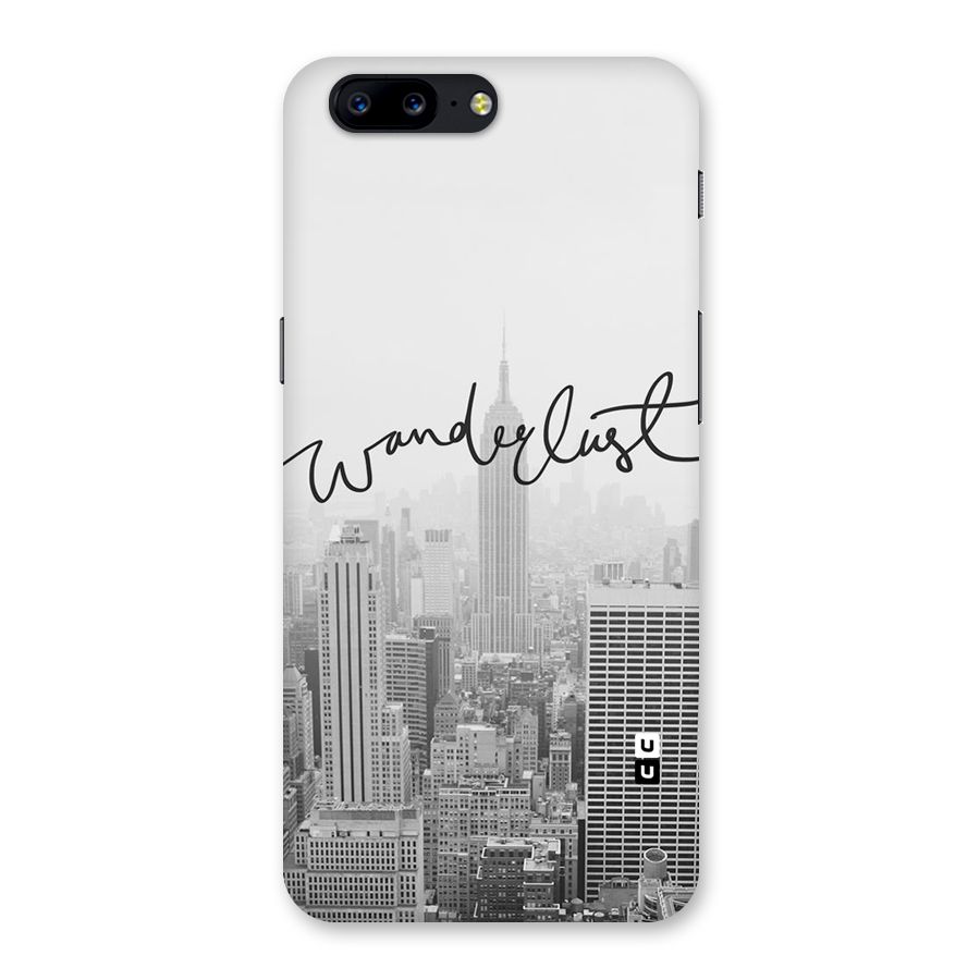 City Wanderlust Monochrome Back Case for OnePlus 5
