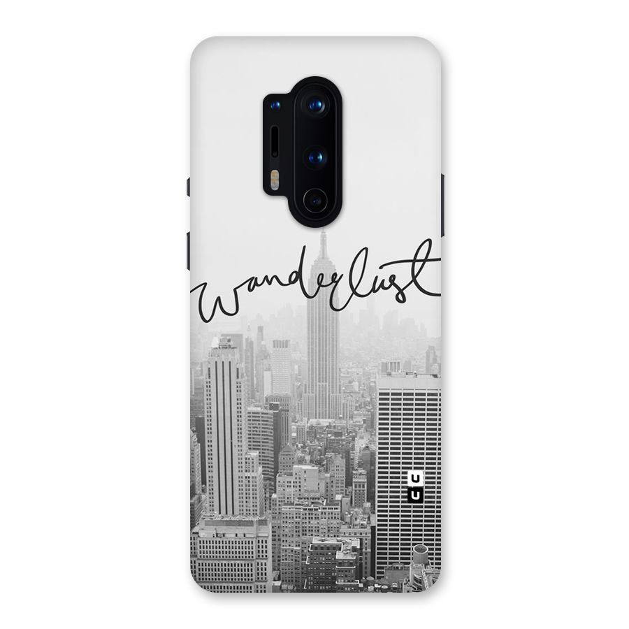 City Wanderlust Monochrome Back Case for OnePlus 8 Pro