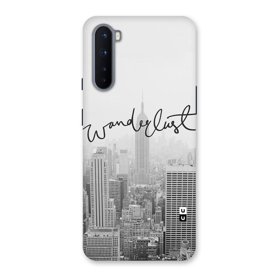 City Wanderlust Monochrome Back Case for OnePlus Nord