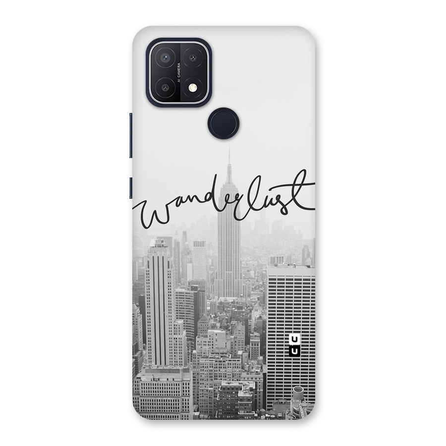 City Wanderlust Monochrome Back Case for Oppo A15s