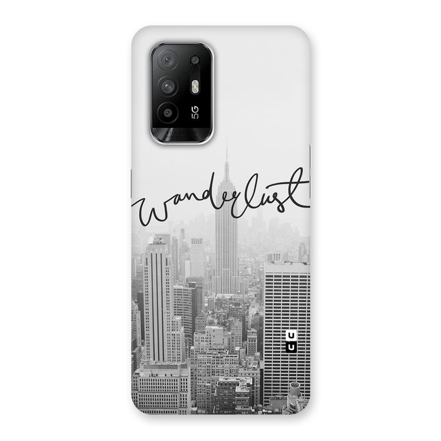 City Wanderlust Monochrome Back Case for Oppo F19 Pro Plus 5G
