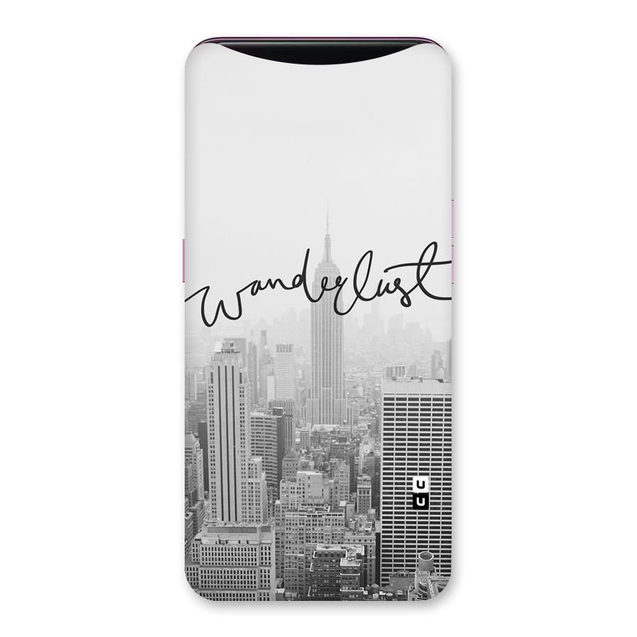 City Wanderlust Monochrome Back Case for Oppo Find X