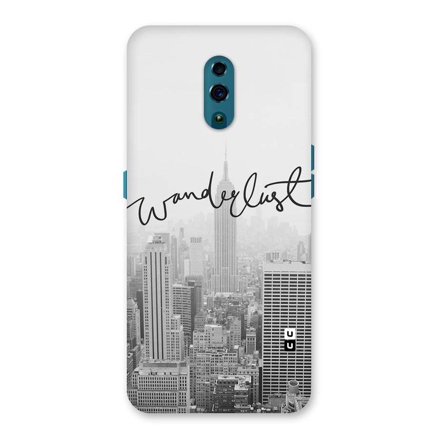 City Wanderlust Monochrome Back Case for Oppo Reno