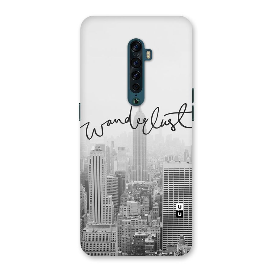 City Wanderlust Monochrome Back Case for Oppo Reno2