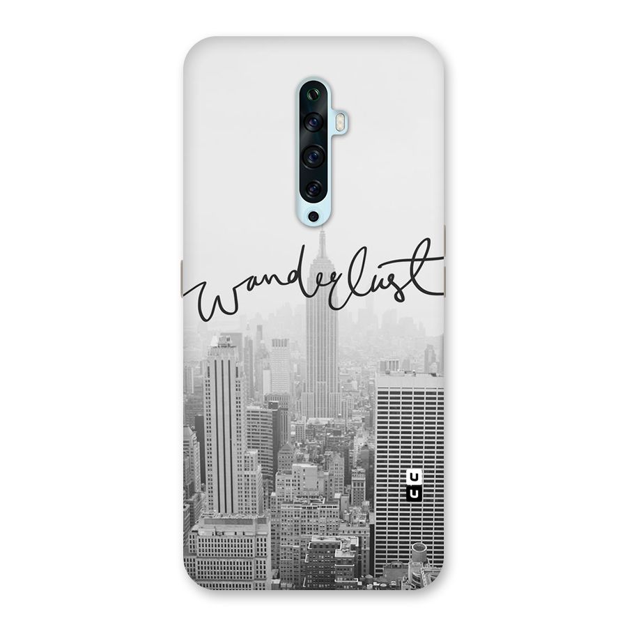 City Wanderlust Monochrome Back Case for Oppo Reno2 Z
