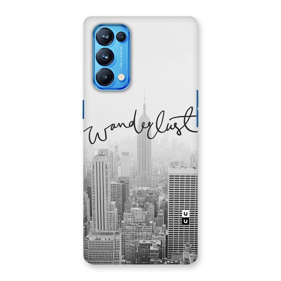 City Wanderlust Monochrome Back Case for Oppo Reno5 Pro 5G