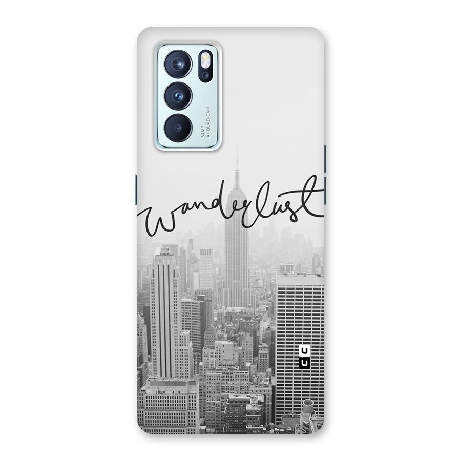 City Wanderlust Monochrome Back Case for Oppo Reno6 Pro 5G