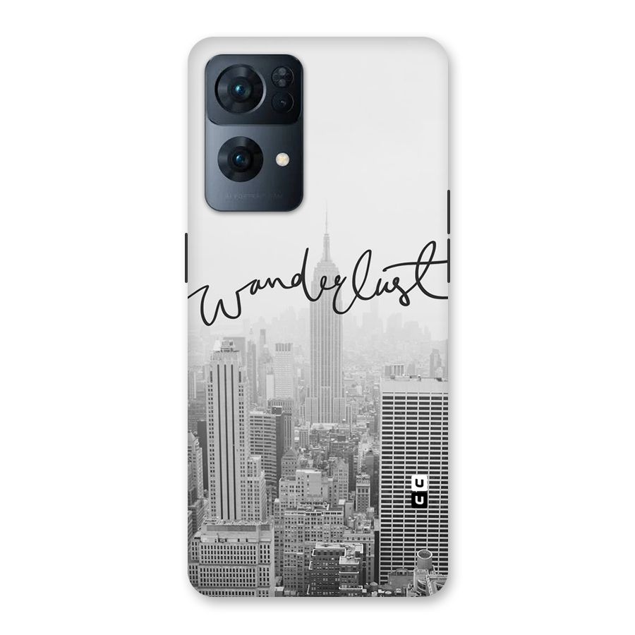 City Wanderlust Monochrome Back Case for Oppo Reno7 Pro 5G