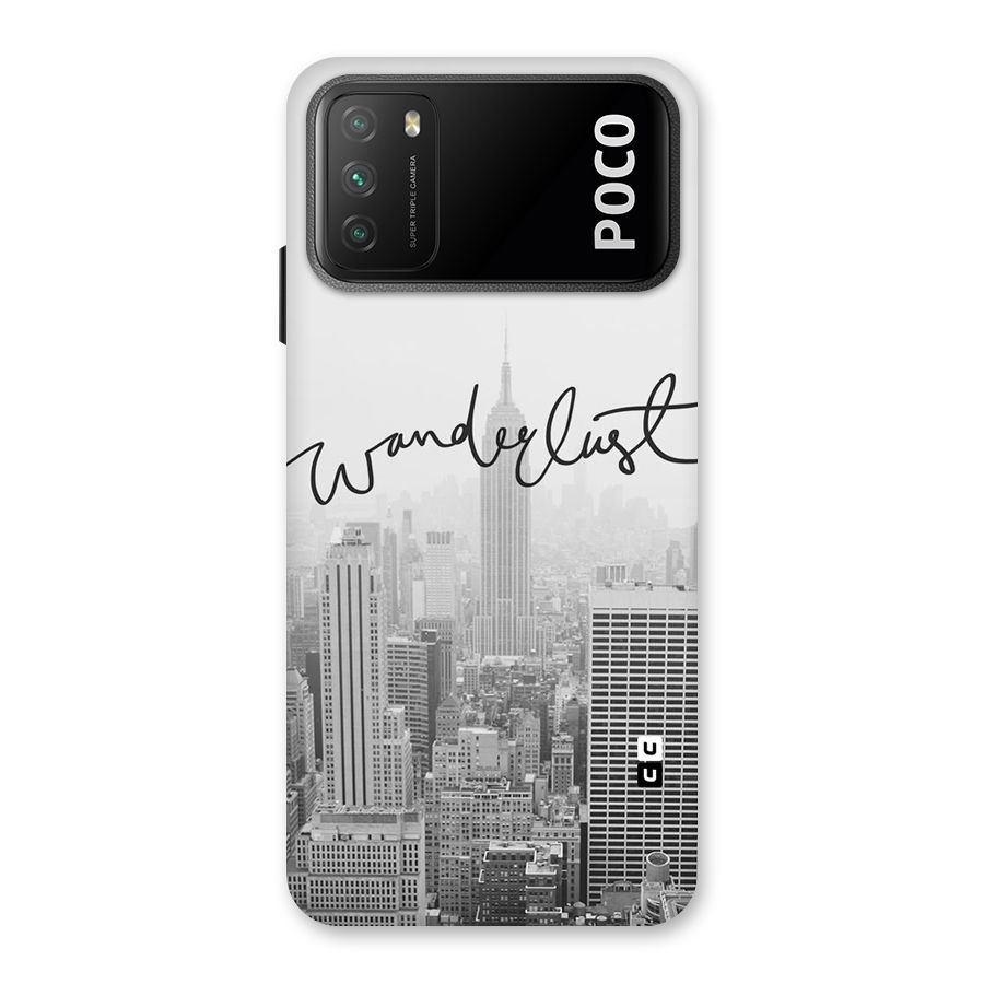 City Wanderlust Monochrome Back Case for Poco M3