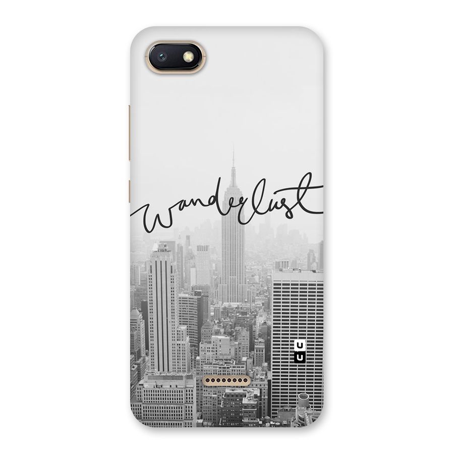 City Wanderlust Monochrome Back Case for Redmi 6A