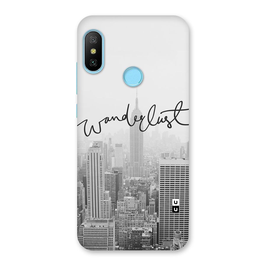 City Wanderlust Monochrome Back Case for Redmi 6 Pro