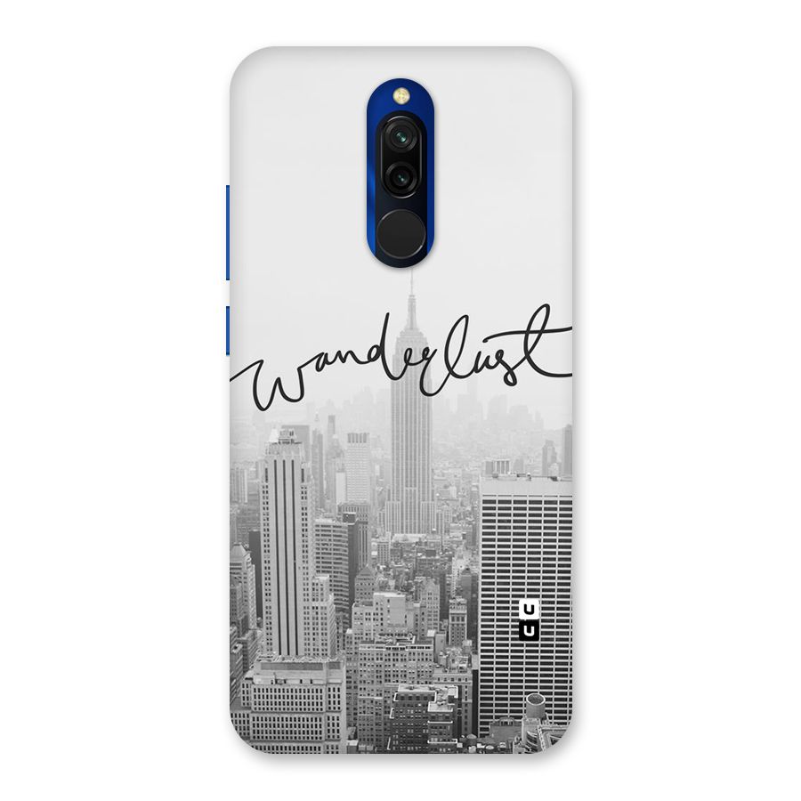 City Wanderlust Monochrome Back Case for Redmi 8