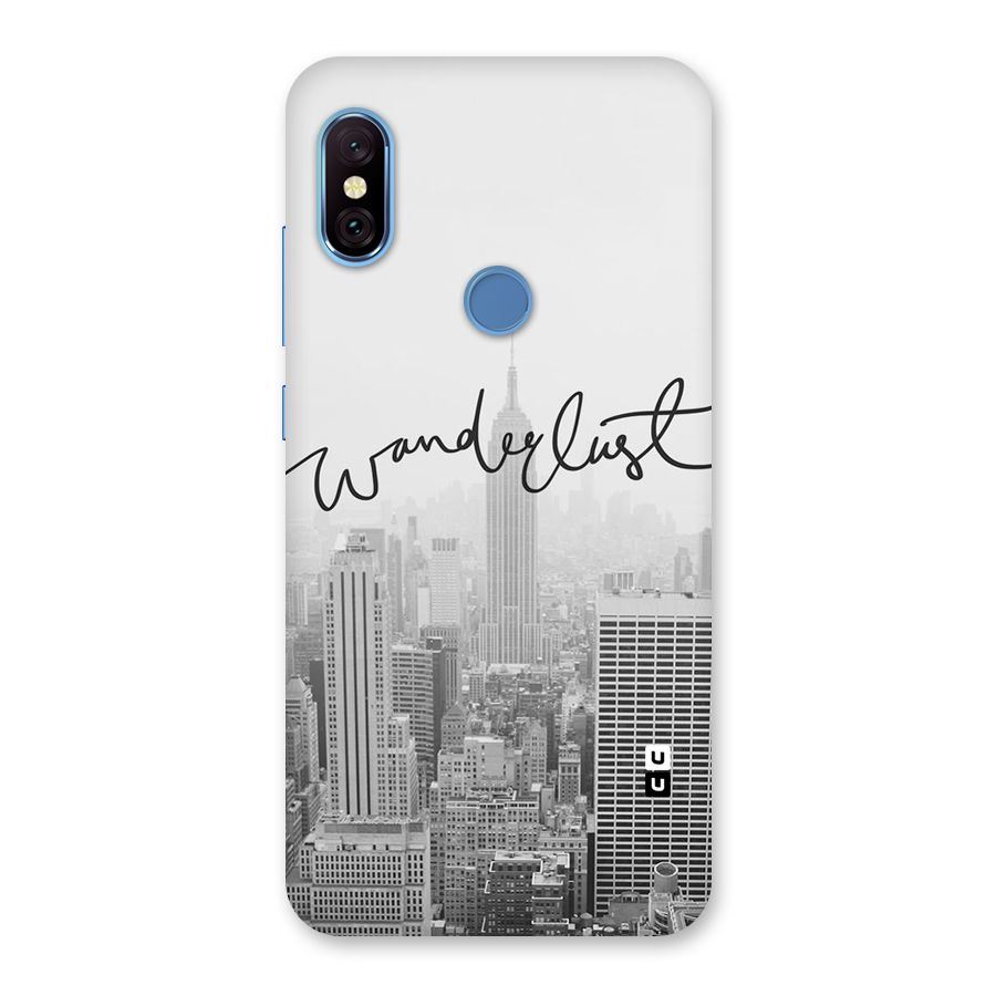 City Wanderlust Monochrome Back Case for Redmi Note 6 Pro