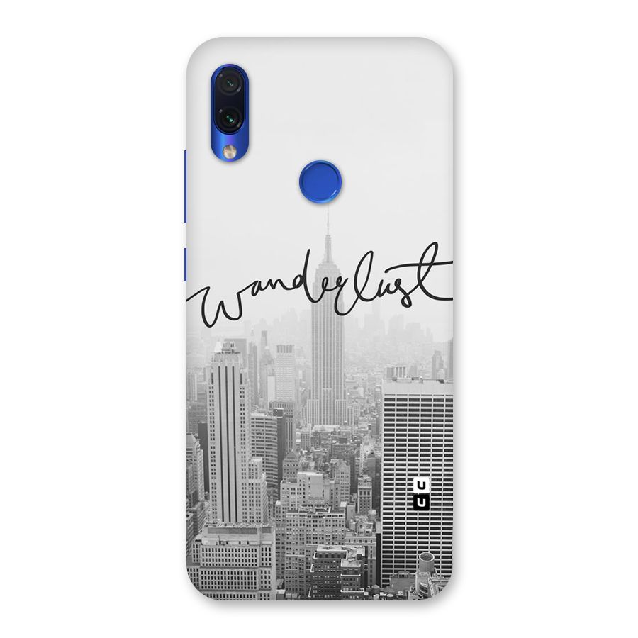 City Wanderlust Monochrome Back Case for Redmi Note 7