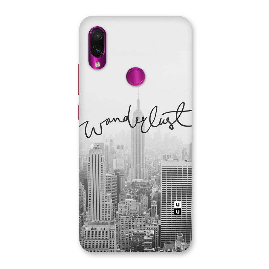 City Wanderlust Monochrome Back Case for Redmi Note 7 Pro