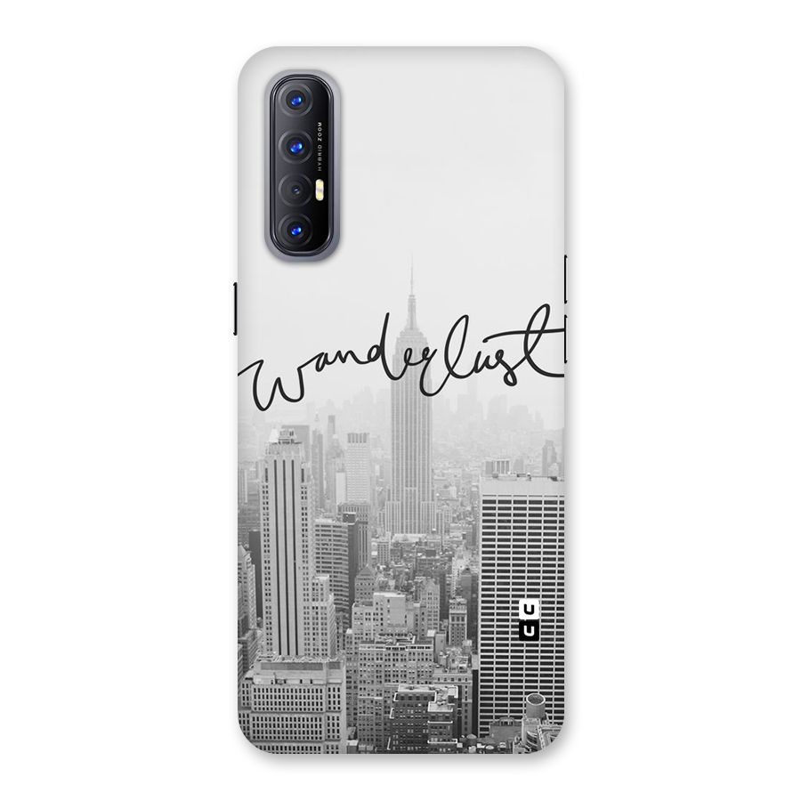 City Wanderlust Monochrome Back Case for Reno3 Pro