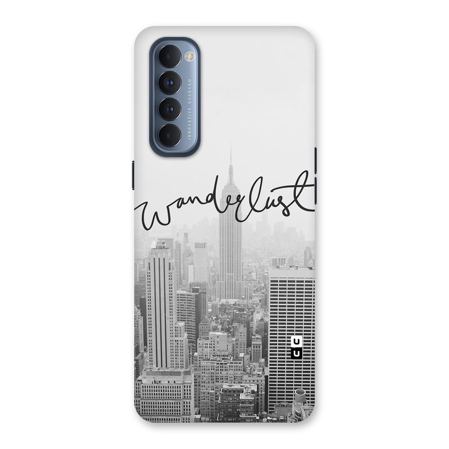 City Wanderlust Monochrome Back Case for Reno4 Pro