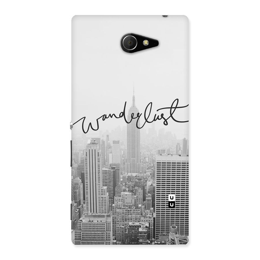 City Wanderlust Monochrome Back Case for Sony Xperia M2