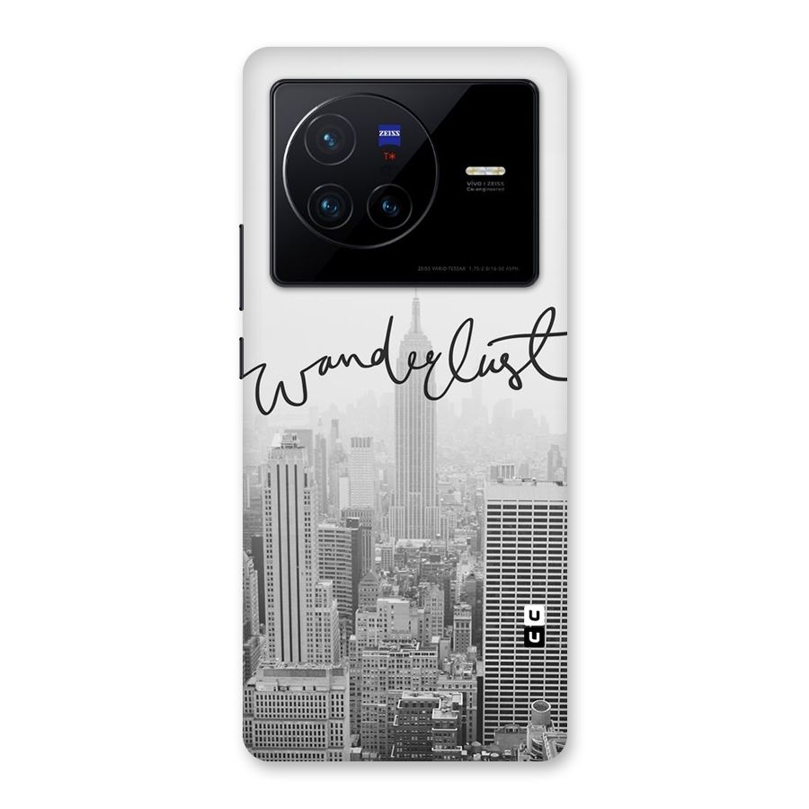 City Wanderlust Monochrome Back Case for Vivo X80