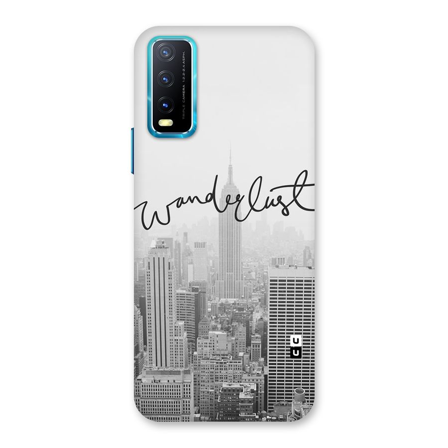 City Wanderlust Monochrome Back Case for Vivo Y20G